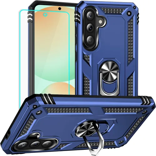Miniatura 24 de Yiakeng Funda para Samsung A52, Galaxy A52 con protector de pantalla HD, fundas protectoras de grado militar con anillo para Samsung Galaxy A52 5G