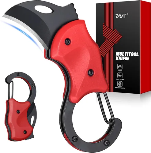 Miniatura 9 de ZAVIT Regalos para hombres, hermano, cuchillo de bolsillo pequeño para hombres, rellenos de calcetines de Navidad, llavero, cortador de caja