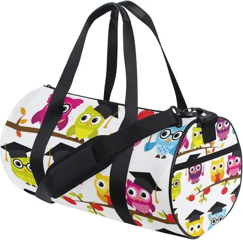 Miniatura 2 de Use4 Hipster Owl Olwet Bird Travel Duffel Bag Sport Gym Luggage Bag