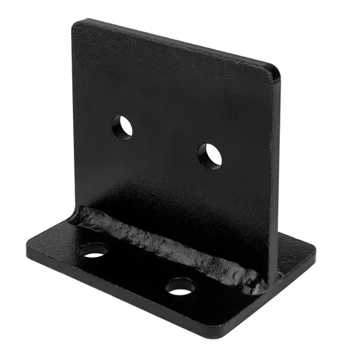 Miniatura 4 de 4 bases de poste ocultas de 4 x 4, soporte de placa de cuchillo resistente, soportes de anclaje de poste de calibre 6