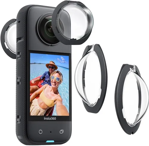 Miniatura 8 de Protector de lente para Insta360 X2, protector de lente extraíble de policarbonato para accesorios Insta 360 X2 (2 juegos - 4 piezas)
