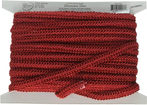 Miniatura 5 de Trims by The Yard Alice - Borde trenzado tejido clásico, ribete versátil de 1/2 pulgada para coser, ribete decorativo lavable para disfraces, Natural