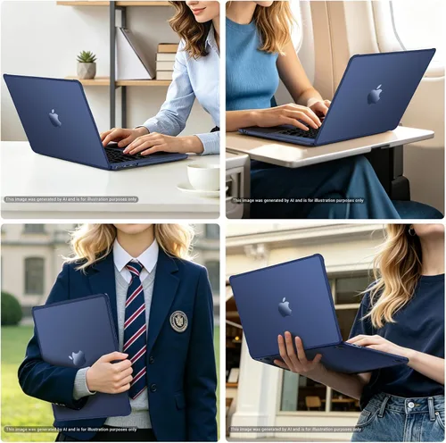 Miniatura 7 de MOSISO Funda para MacBook Air de 13 pulgadas M5 M4 M3 M2 2026-2022 A3449 A3240 A3113 A2681, precisión a juego con color portátil, kit 4 en 1