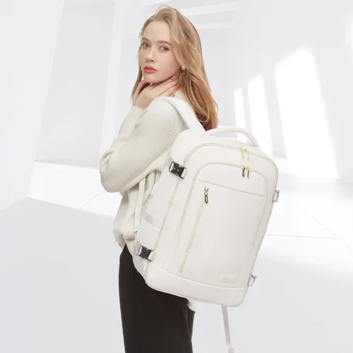 Miniatura 4 de LOVEVOOK Mochila de viaje para mujeres y hombres, mochila de transporte de 45 litros, bolsa de artículos personales con 3 cubos de embalaje, mochila