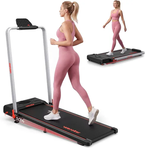 WENOKER - Alfombrilla de caminar con cinta de correr, cinta de correr para debajo del escritorio, cinta de correr portátil para el hogar y la