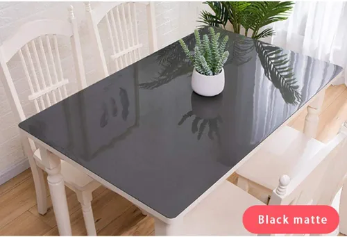 Miniatura 6 de Protector de mesa de comedor transparente de PVC de 0.079 in de grosor, almohadillas rectangulares de plástico antideslizante para mesa, cubierta