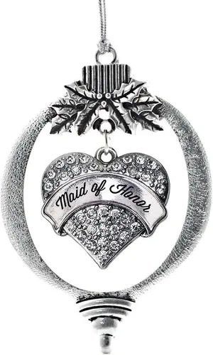 Miniatura 179 de Inspired Silver - Adorno con dije de hermana gemela - Adornos navideños de plata con circonitas cúbicas