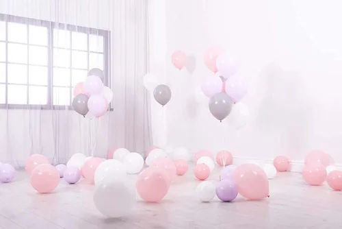 Miniatura 3 de Treasures Gifted Globos rosa pálido, globos rosa pastel, globos rosa rubor, globos rosa mate, globos rosa bebé de 12 pulgadas, globos rosas grandes