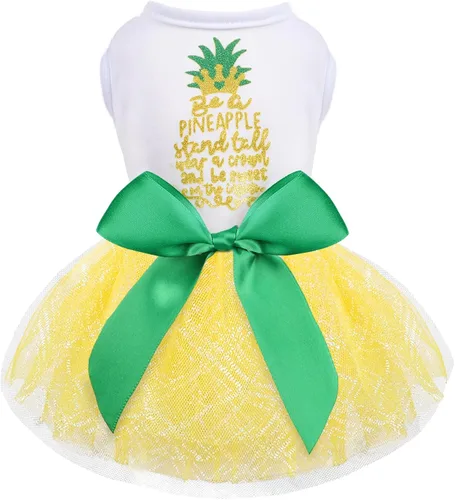Miniatura 20 de Feliz cumpleaños linda falda rosa para perras pequeñas, vestido de primavera/verano