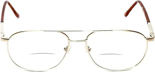 Miniatura 4 de Calabria 1110CB Metal Pilot - Gafas de lectura bifocales para hombre y mujer, diseño vintage bifocal, lentes de moda clásicas elegantes