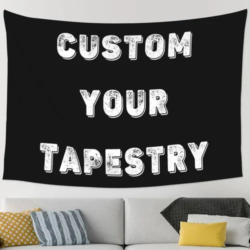 Miniatura 19 de Tapiz personalizado para cargar imágenes para colgar en la pared, telón de fondo personalizado con foto y texto, carteles personalizados