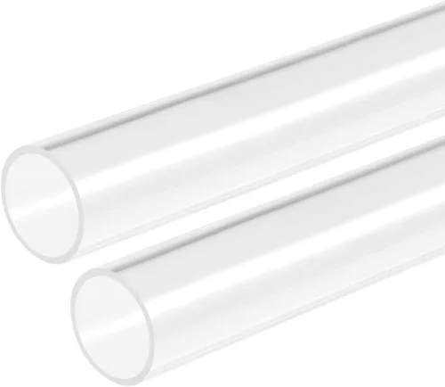 Miniatura 10 de DMiotech 2pcs 0.394 in x 0.551 in 12" tubo de acrílico transparente rígido tubo de plástico para acuario tubería de agua, sistema de refrigeración