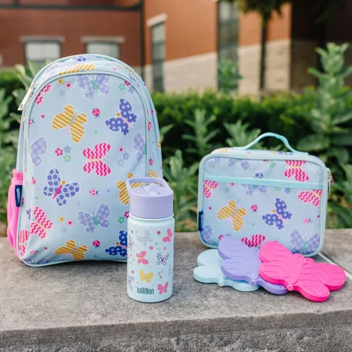 Miniatura 8 de Wildkin Paquetes de hielo para niños (paquete de 4) – Delgadas, reutilizables, mantiene el almuerzo fresco para la escuela/viajes, mariposa