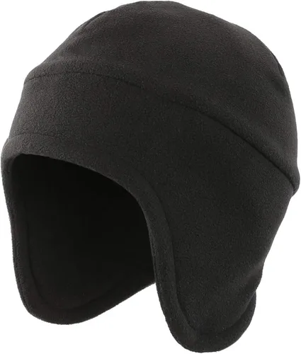 Miniatura 2 de LLmoway Gorro de invierno 2 en 1 para hombre, cálido, forro polar, orejeras, calavera, máscara de esquí