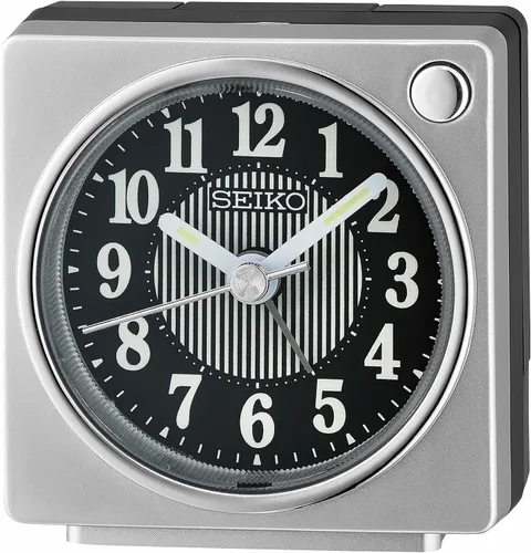 Miniatura 8 de SEIKO Fuji II - Reloj despertador para dormitorio, color rojo oscuro metálico