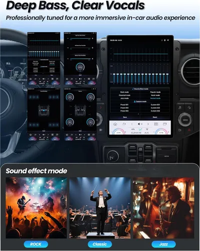 Miniatura 7 de Radio de coche Cidava de 13 pulgadas para Wrangler JL 2018-2023 y Gladiator JT 2020-2023 Car Stereo Head Unit Replacement with Wireless