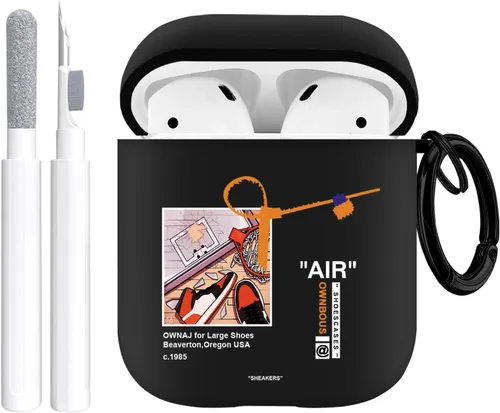 Miniatura 12 de Gedicht Compatible con fundas protectoras Apple Airpods de 2ª generación, zapatos deportivos de baloncesto y fútbol, repuesto suave de TPU