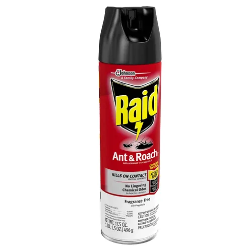Miniatura 2 de Raid Ant & Roach Killer, insecticida de interior, poder de matanza residual, sin fragancia, 17.5 onzas