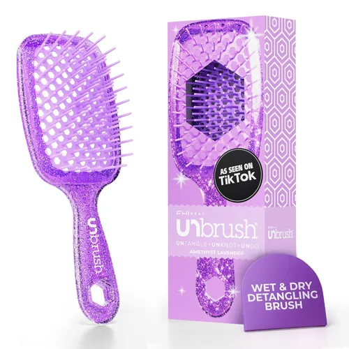 Miniatura 42 de FHI Heat UNbrush - Cepillo desenredante para cepillar sin dolor en cabello húmedo o seco — Cerdas antiestáticas DuoFlex duraderas, mango ligero