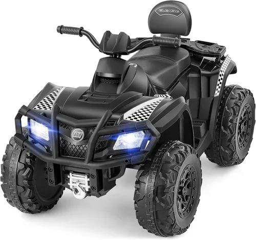 Miniatura 14 de ELEMARA 24V 2 Asientos Vehículo Todoterreno Eléctrico para Niños Grandes, Quad Infantil de 4 Ruedas, Vehículo Todoterreno Infantil con 4 Ruedas