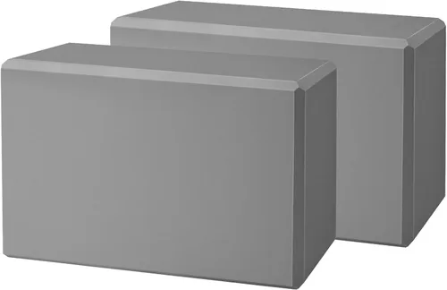 Miniatura 11 de Bloques de yoga 2024, paquete de 2 bloques de yoga de espuma EVA, sin látex, bloques de ejercicio antideslizantes, accesorios de yoga para pilates