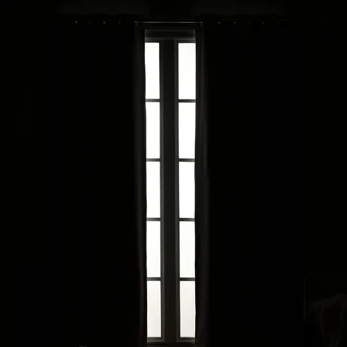 Miniatura 2 de SUN+BLK Nantes - Panel de cortina individual con aislamiento total con ojales, reducción de ruido, bloqueo de luz, marfil, 52 x 108 pulgadas Blanco