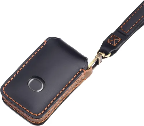 Miniatura 3 de Funda para llave de cuero genuino con 4 botones, compatible con Mazda 3 2020-2024 Hatchback 6 CX-5 CX-30 CX-9 Negro