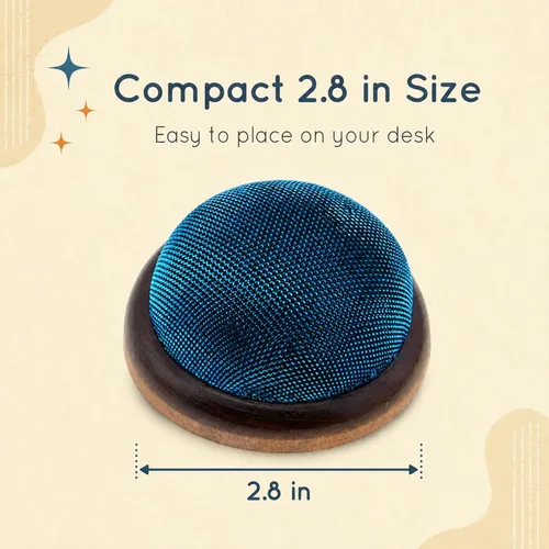 Miniatura 2 de ChezMax Soporte de alfiler de lentejuelas con base de madera, soporte para agujas de coser, soporte de clip hecho a mano, accesorios de costura