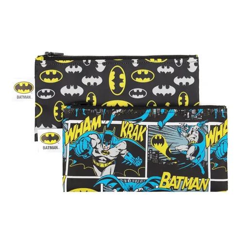 Bumkins - Bolsas reutilizables para snacks, para almuerzo escolar de niños y porciones para adultos, tela lavable, bolsa con cierre de tela