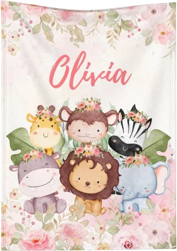 Miniatura 15 de Manta de bebé personalizada con nombre, manta de envolver personalizada con nombre para niñas y niños, recién nacidos, regalos para niños pequeños