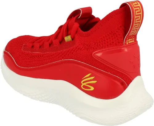 Miniatura 2 de Under Armour Curry 8 CNY GS Tenis de baloncesto 3024036, Estampado en negro