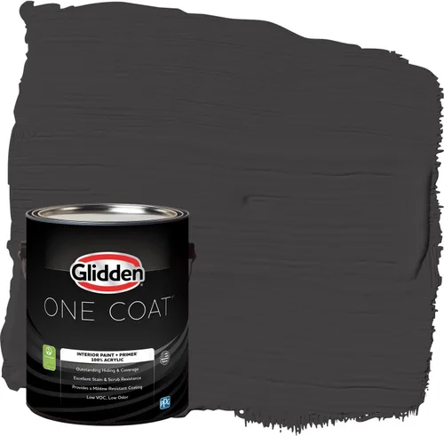 Miniatura 67 de Glidden Pintura Interior + Imprimación: Gris/Plata Antigua, Una Capa, Satinado, 1 Galón