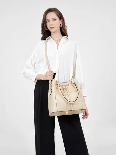 Miniatura 2 de LJOSEIND Bolsos de mano de diseñador para mujer, bolsos cruzados grandes, bolsos de cubo de hombro