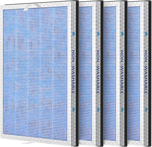 Miniatura 11 de Paquete de 2 filtros de repuesto HEPA MSA3/MSA3S compatibles con Membrane Solutions MSA3 y MSA3S, filtro HEPA de 3 etapas White-2 Pack