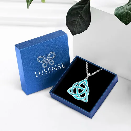 Miniatura 34 de Joyas de turquesa para mujeres y hombres de plata de ley 925 con colgante de urna para cenizas, collar con medallón de imagen, martillo de Thor