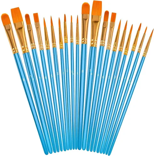Miniatura 11 de para niños, adolescentes, chicas adolescentes, cosas de moda, relleno para cesta de Pascua, juego de pinceles de pintura acrílica Soucolor para Rosa
