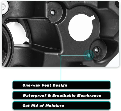 Miniatura 7 de TUSDAR Juego de montaje de faros delanteros con bombillas compatibles con Chevy Cobalt 2005-2010/Pontiac Pursuit 2005-2006/Pontiac G5 2007-2010 lado