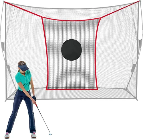 Miniatura 8 de Simgoing Accesorio extensor de red de golf para práctica de golf para 7 o 10 pies, redes de golf, béisbol, sóftbol, alto impacto, astillado