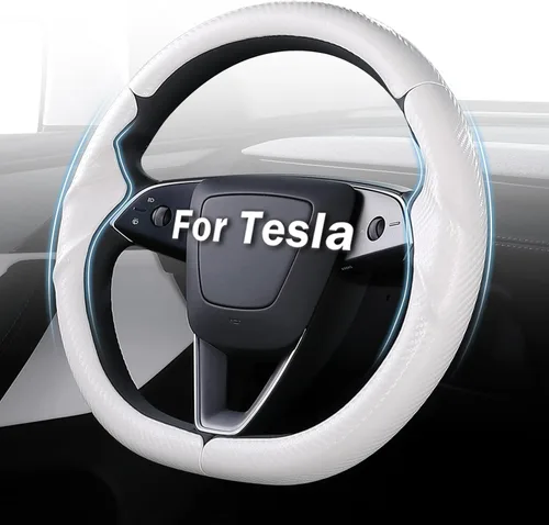 Miniatura 21 de Cubierta de volante para Tesla Model 3 Highland (2024-Presente) / Model Y Juniper (2025-Presente), antideslizante, agarre cómodo, transpirable