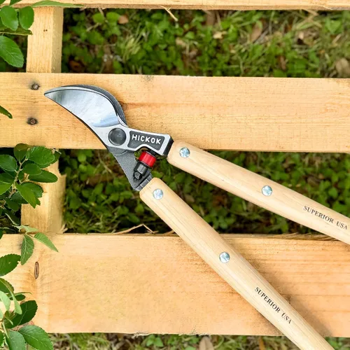 Miniatura 7 de Hickok Podadora de Árboles de Servicio Pesado – Cortador de Ramas de Árboles de 30" de Largo Alcance con Mangos de Madera de Hickory Herramienta