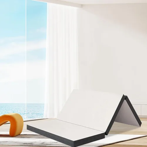 Miniatura 14 de Colchón plegable de espuma viscoelástica, colchón triple de 3 pulgadas con funda lavable, certificado CertiPUR-US, colchón portátil individual XL