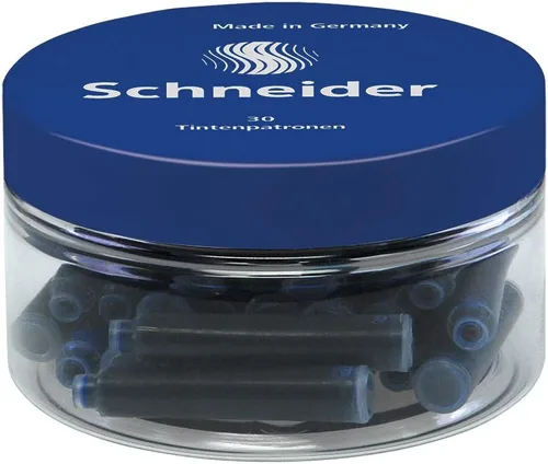 Miniatura 3 de Schneider Cartucho de tinta para pluma estilográfica, negro, 30 unidades (06701)
