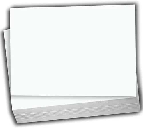 Hamilco Cartulina blanca - Cartulina plana de 4 x 6 pulgadas, peso pesado, 100 libras para impresora, paquete de 100
