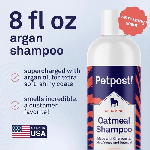 Miniatura 7 de Petpost Champú de argán para perros. Champú para perros con aceite de argán y aloe. Hidrata la piel seca, suaviza el pelaje, restaura el brillo. 8