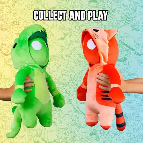 Miniatura 3 de Peluches elásticos de Gang Beasts. Juguetes de peluche lindos de 16 pulgadas. Juguetes para niños. 4 peluches grandes para coleccionar. Juguetes