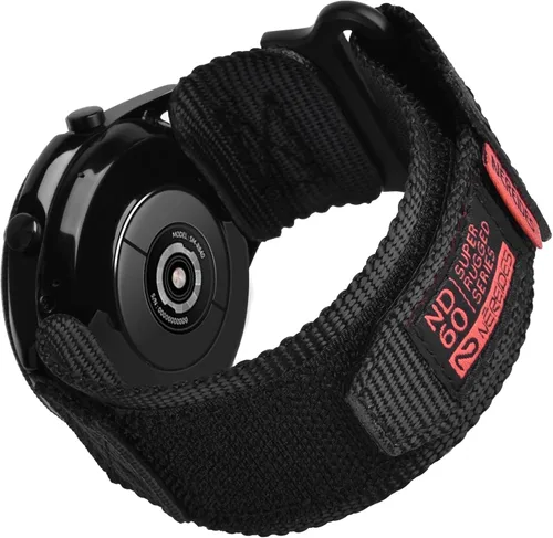 Miniatura 10 de Nereides Correa de reloj de nailon de 0.866 in compatible con Garmin Vivoactive 4/Forerunner 255 265 570/Venu 4 3 2, compatible con Amazfit GTR 4 3