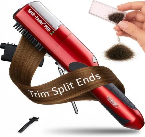 Miniatura 13 de Split-Ender PRO - Herramienta de Belleza Profesional Original - Recortadora de Puntas Abiertas Inalámbrica para Cabello Dañado, Seco, Quebradizo
