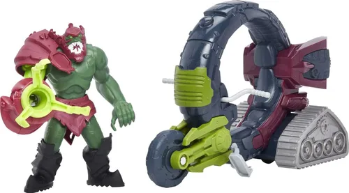 Miniatura 5 de He-Man and The Masters of the Universe Trap Jaw & Vehicle Set, vehículo con figura de acción de 5.5 pulgadas y accesorio inspirado en la serie