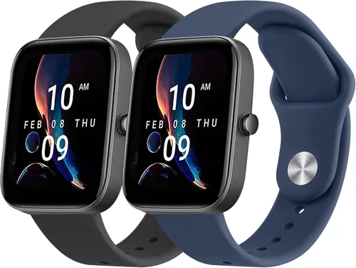 Miniatura 10 de Paquete de 2 correas para Amazfit Bip 3 / Bip 3 Pro / Bip U Pro / Bip / Bip Lite / Bip S lite / Bip S lite / Bip U, Amazfit Active 2, correa