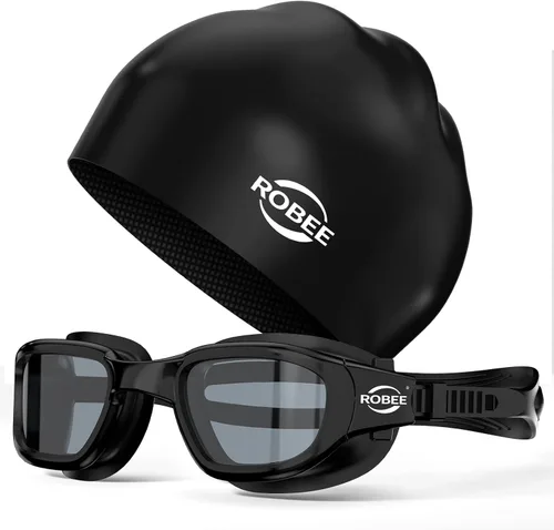 Miniatura 20 de Robee Gafas de natación, gafas de natación polarizadas para adultos, para hombres, mujeres y jóvenes, gafas de piscina de agua